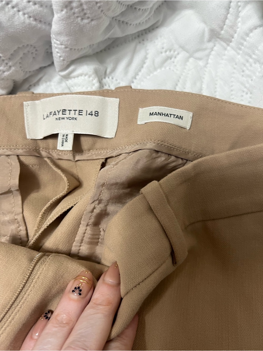 Lafayette 148 New York Manhattan Skinny
Ankle Pant 10 Tan Khaki - Picture 2 of 15